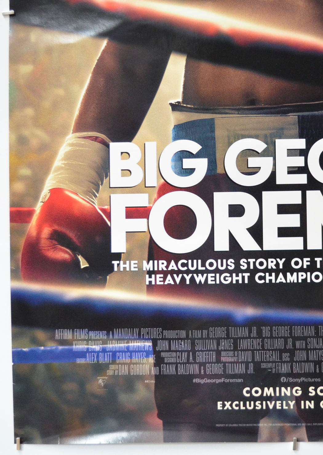 BIG GEORGE FOREMAN (Bottom Left) Cinema One Sheet Movie Poster 