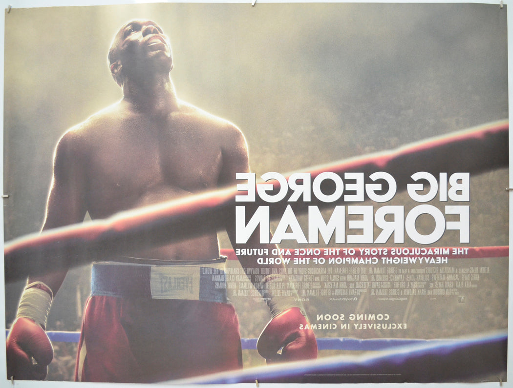 BIG GEORGE FOREMAN (Back) Cinema Quad Movie Poster 