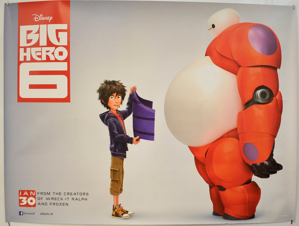 Big Hero 6  (Teaser / Advance Version)   Original Quad Poster - Film Poster - Movie Poster