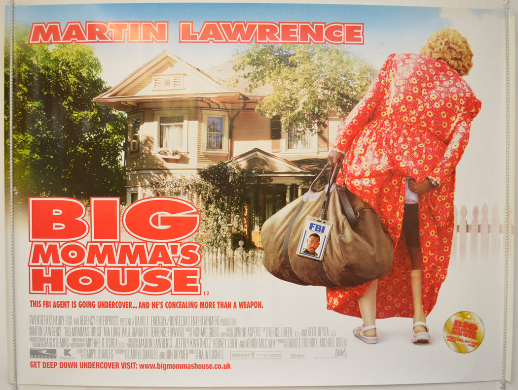 Big Momma's House  Original Quad Poster - Film Poster - Movie Poster 