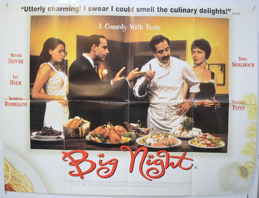 Big Night  Original Quad Poster - Film Poster - Movie Poster