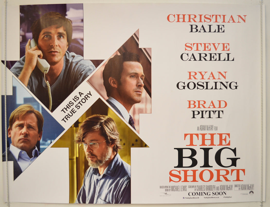 The Big Short  Original Quad Poster - Film Poster - Movie Poster 