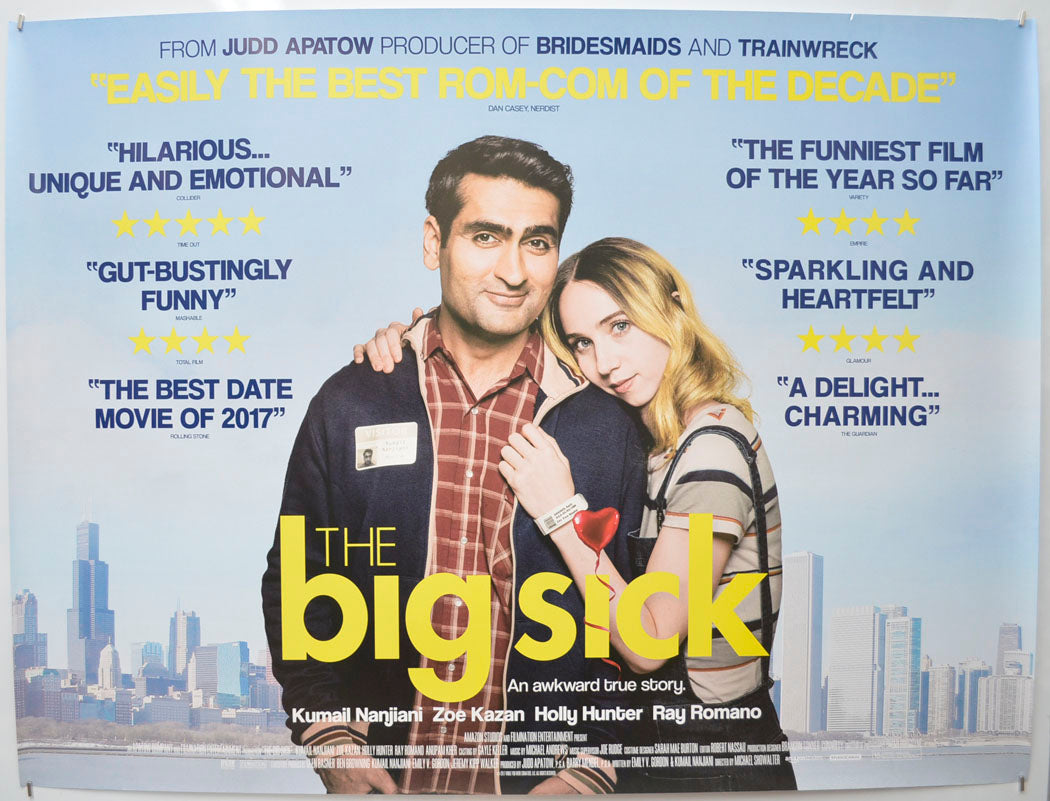 The Big Sick  Original Quad Poster - Film Poster - Movie Poster