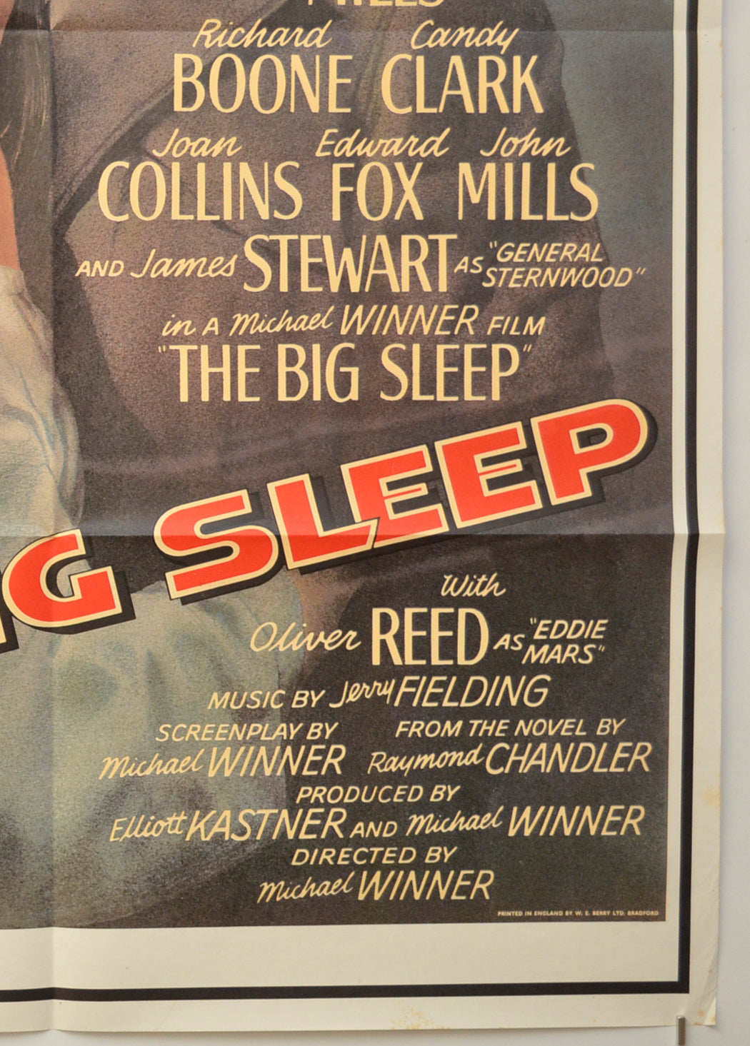 THE BIG SLEEP (Bottom Right) Cinema One Sheet Movie Poster 