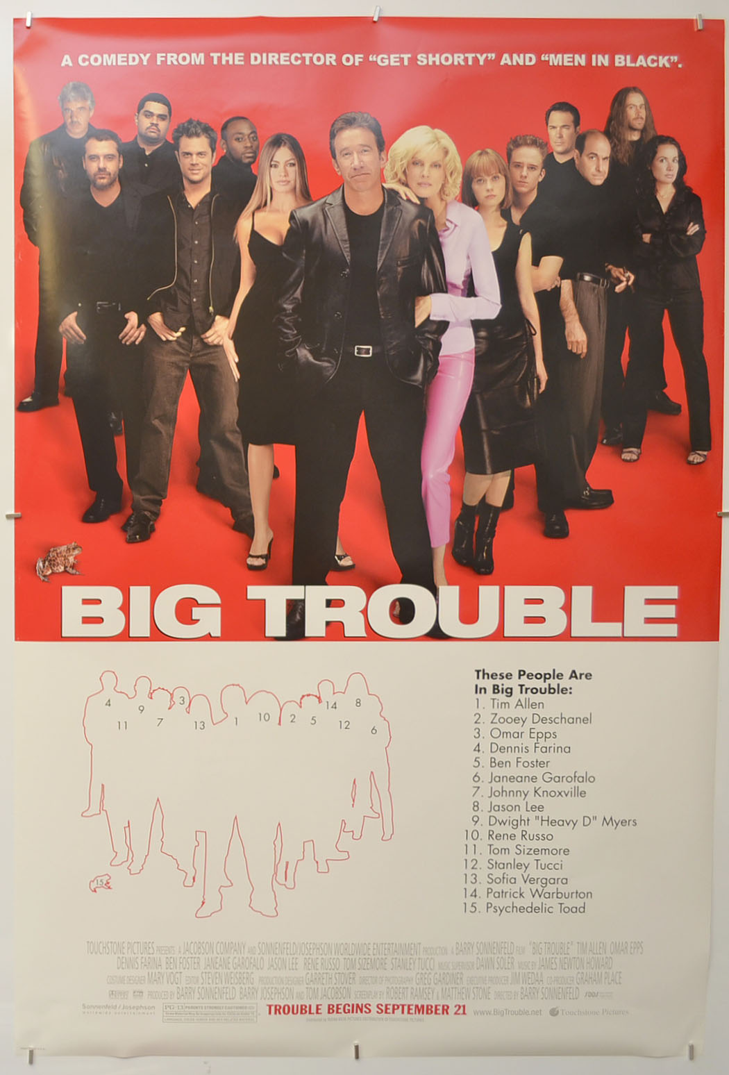 Big Trouble Original One Sheet Poster - Film Poster - Movie Poster