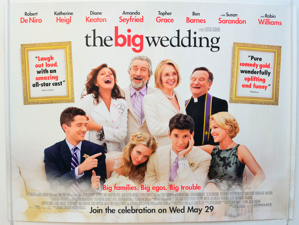 The Big Wedding Original British Quad Poster - Film Poster - Movie Poster 