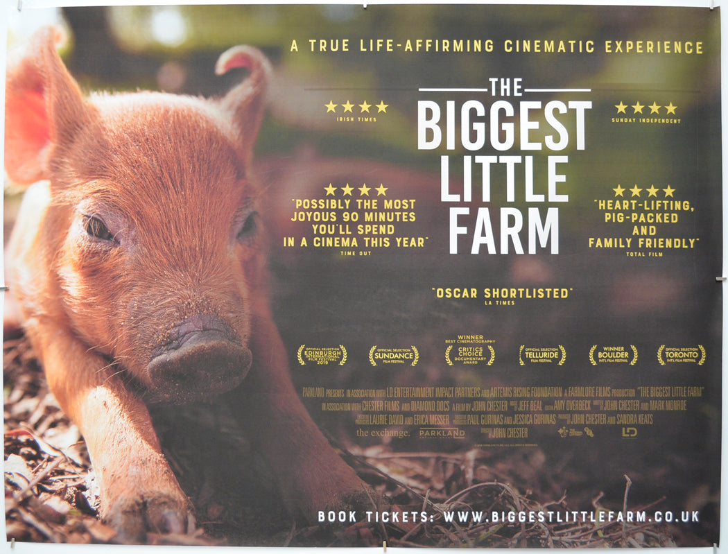 The Biggest Little Farm - Original Quad Poster - Film Poster - Movie Poster