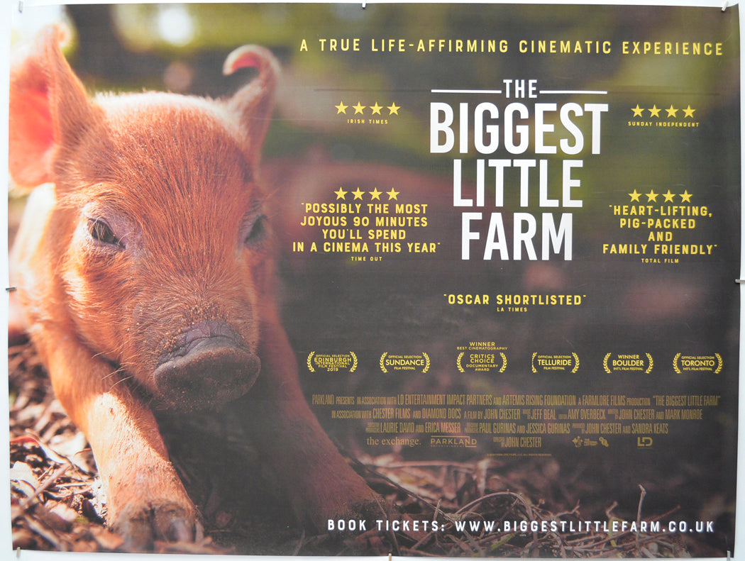 The Biggest Little Farm - Original Quad Poster - Film Poster - Movie Poster