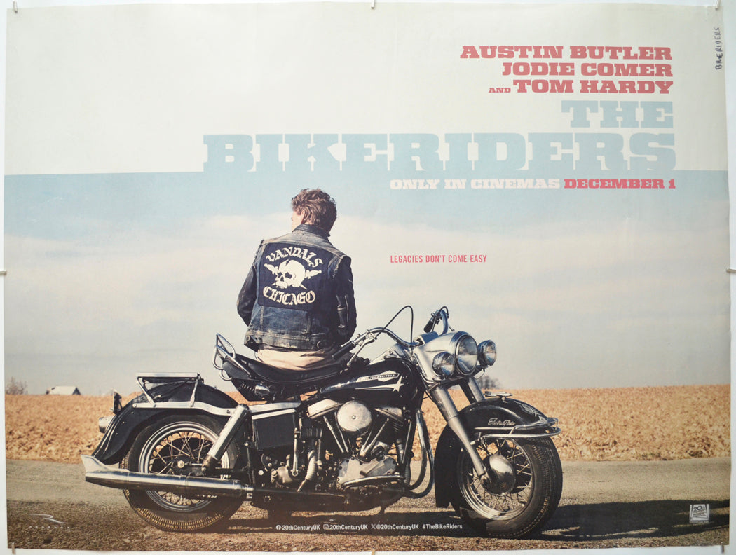 The Bikeriders (Teaser / Advance Version) Original Quad Poster - Film Poster - Movie Poster
