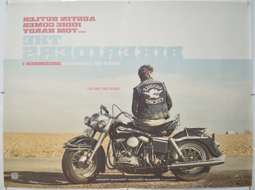 THE BIKERIDERS (Back) Cinema Quad Movie Poster 