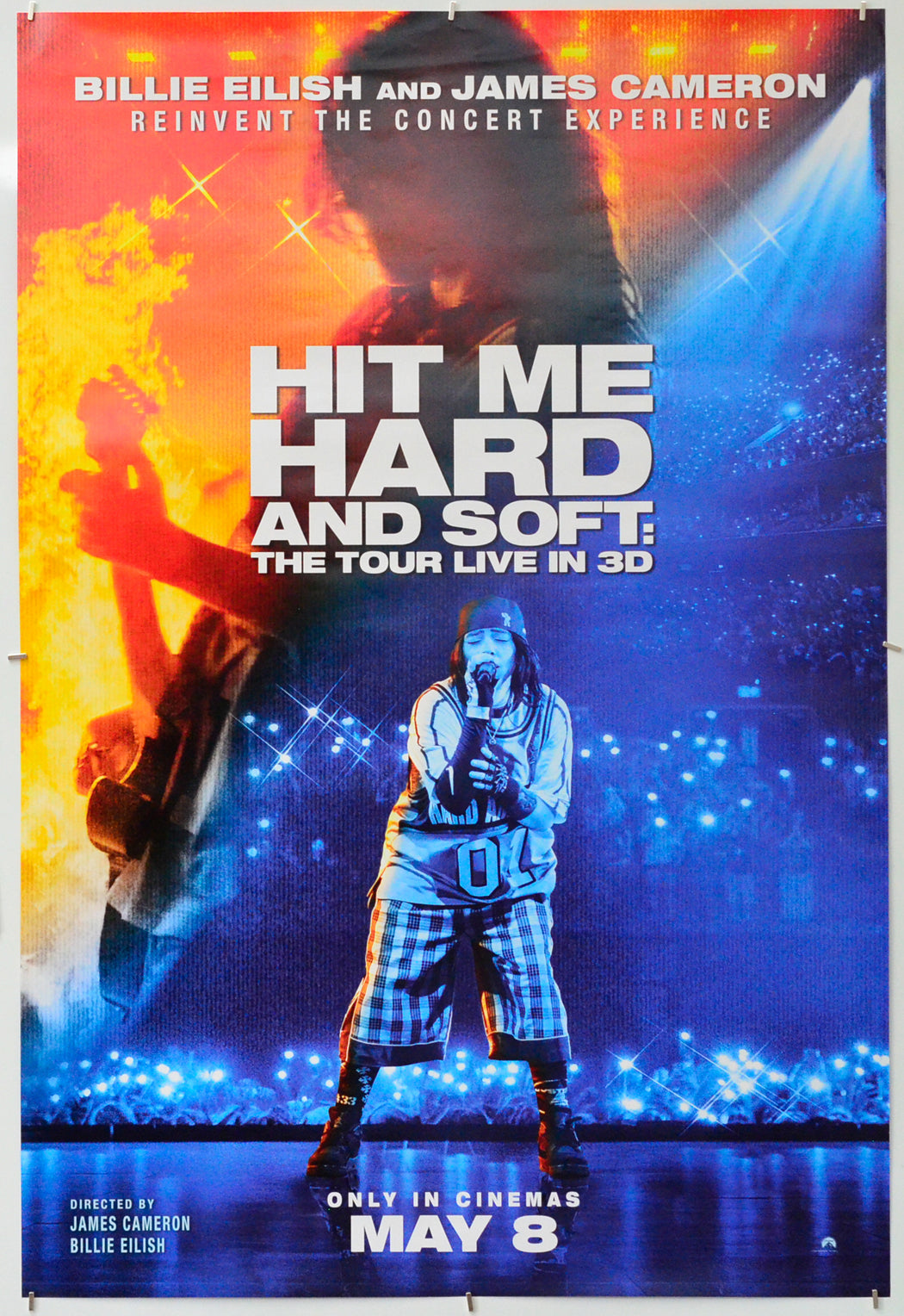 Billie Eilish – Hit Me Hard and Soft - The Tour Live in 3D - Original One Sheet Poster - Film Poster - Movie Poster 