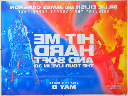 Billie Eilish – Hit Me Hard and Soft - The Tour Live in 3D (Back) Cinema Quad Movie Poster 