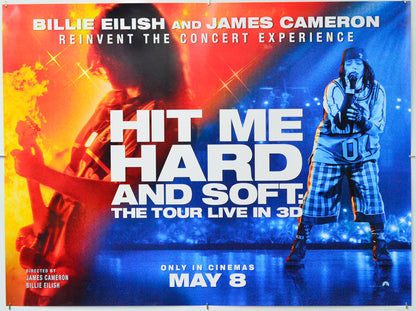 Billie Eilish – Hit Me Hard and Soft - The Tour Live in 3D - Original Quad Poster - Film Poster - Movie Poster