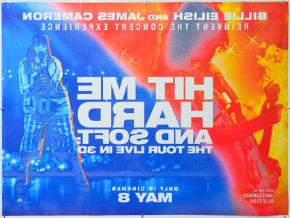 Billie Eilish – Hit Me Hard and Soft - The Tour Live in 3D (Back) Cinema Quad Movie Poster 