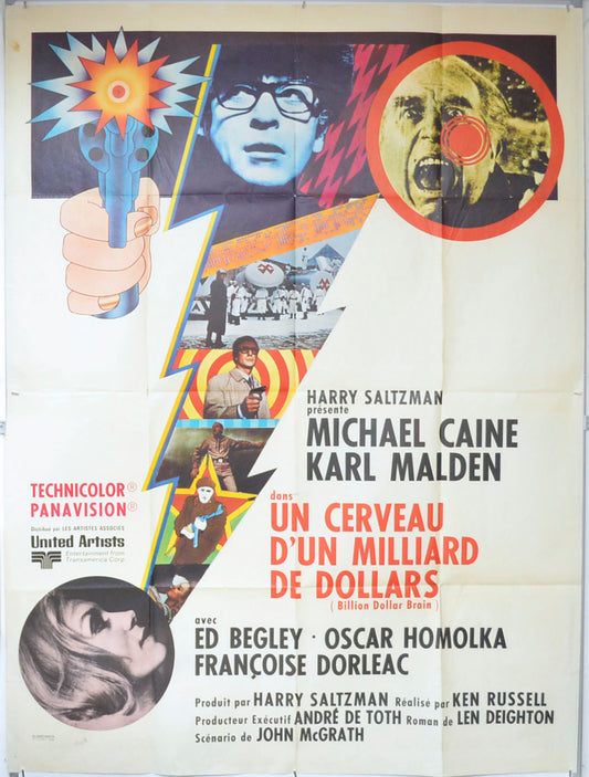 Billion Dollar Brain Original French Grande Poster - Film Poster - Movie Poster