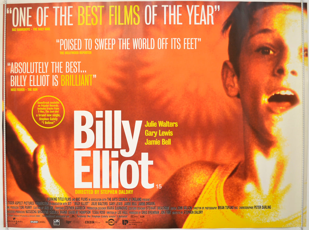 Billy Elliot  Original Quad Poster - Film Poster - Movie Poster