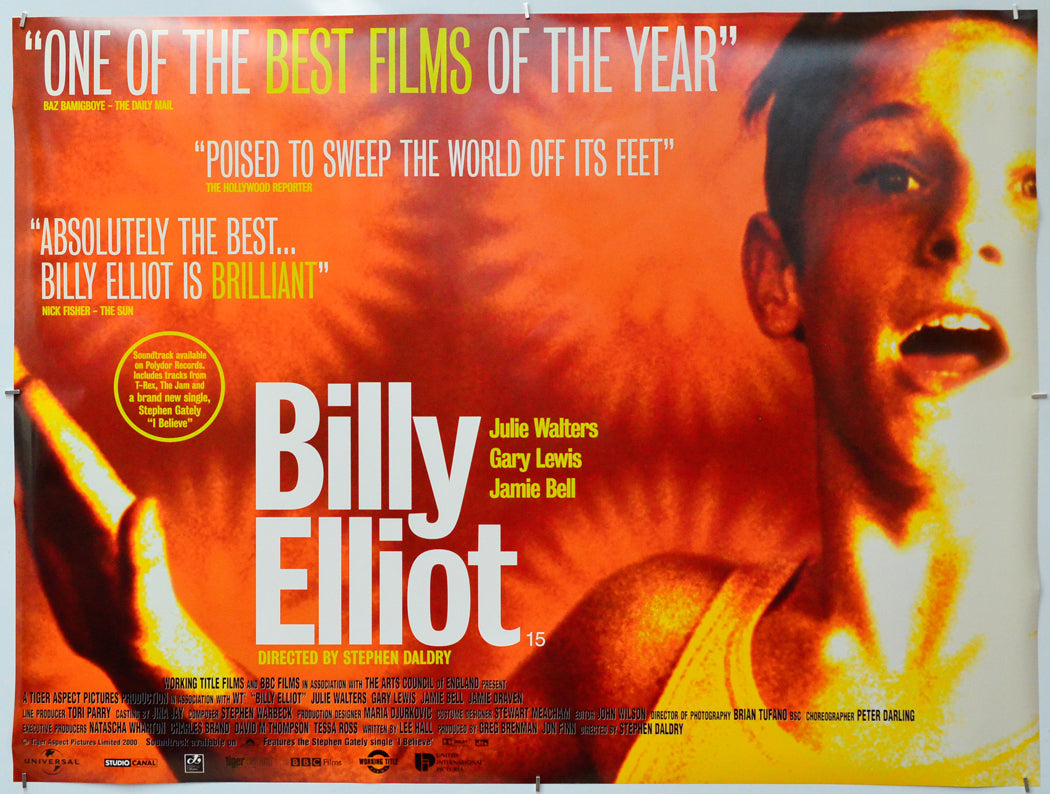 Billy Elliot - Original Quad Poster - Film Poster - Movie Poster