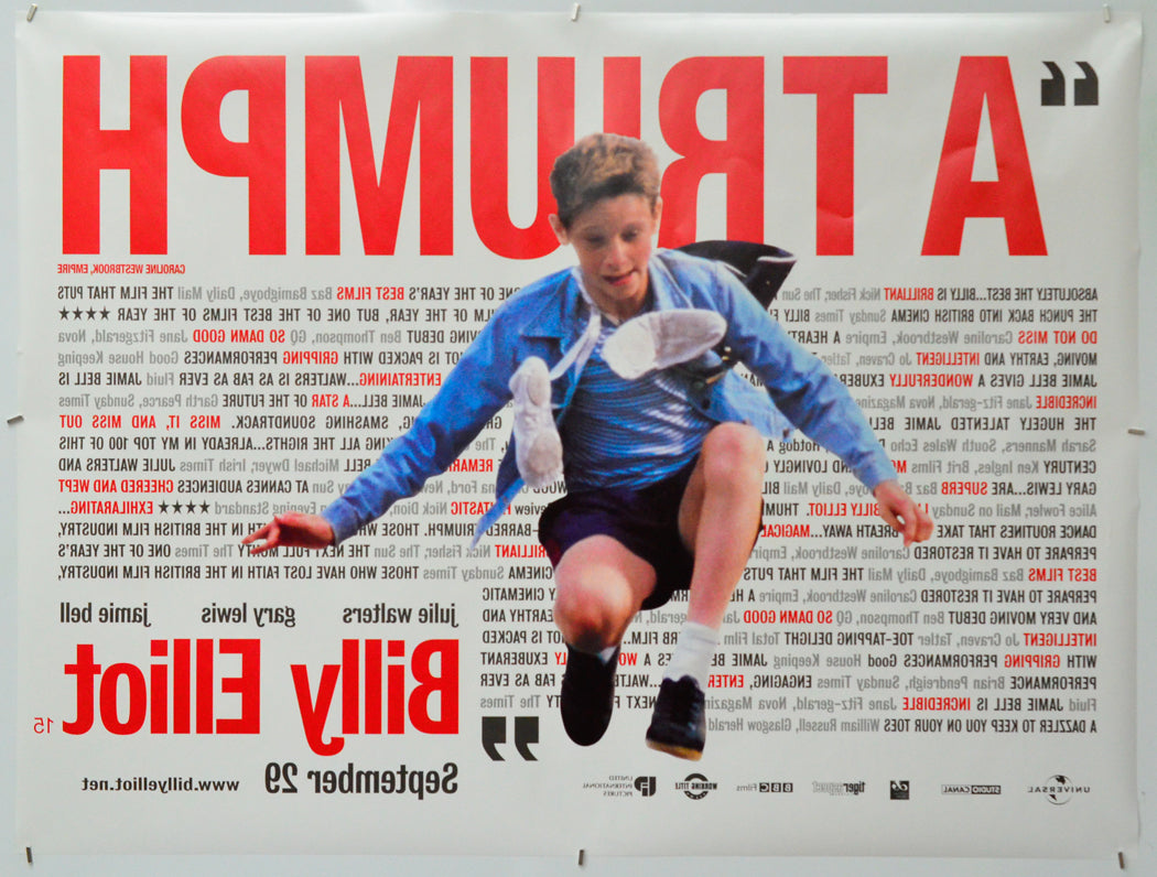 Billy Elliot (Back) Cinema Quad Movie Poster 