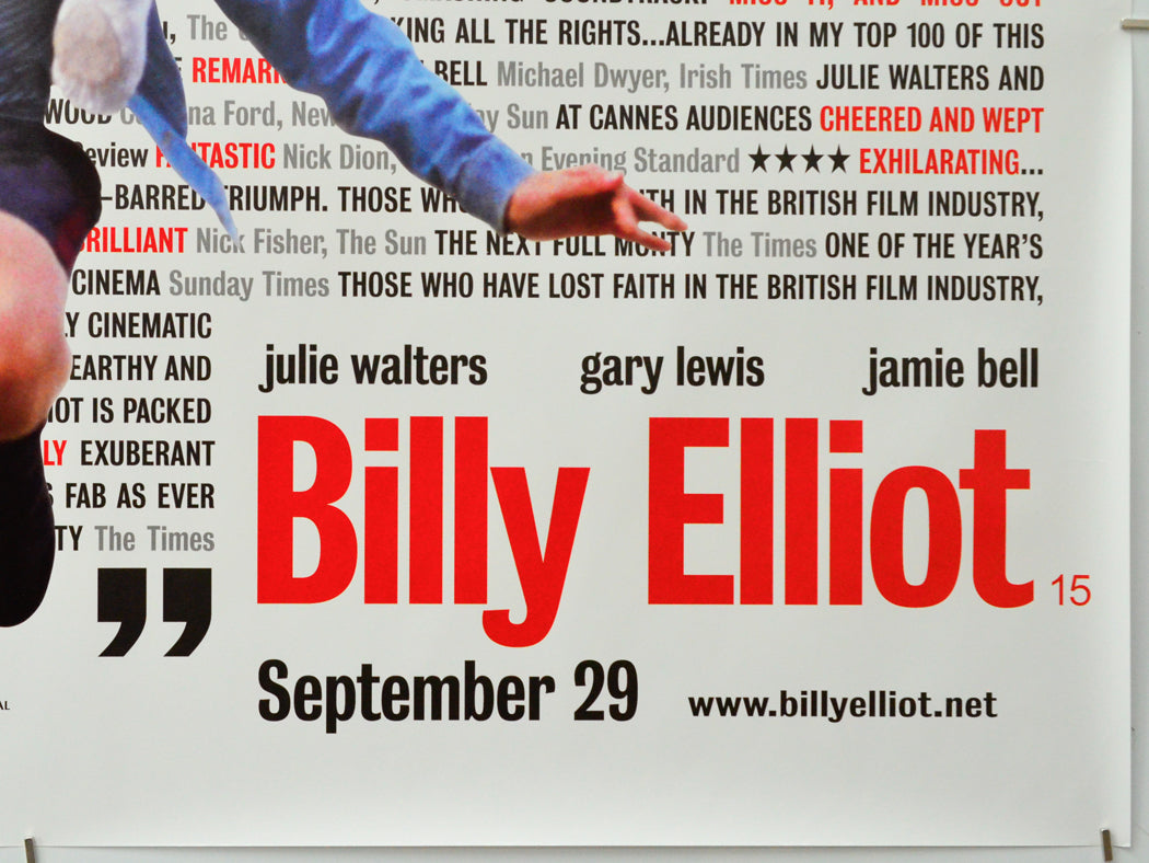 Billy Elliot (Bottom Right) Cinema Quad Movie Poster 