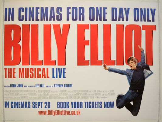 Billy Elliot The Musical Live  Original Quad Poster - Film Poster - Movie Poster 