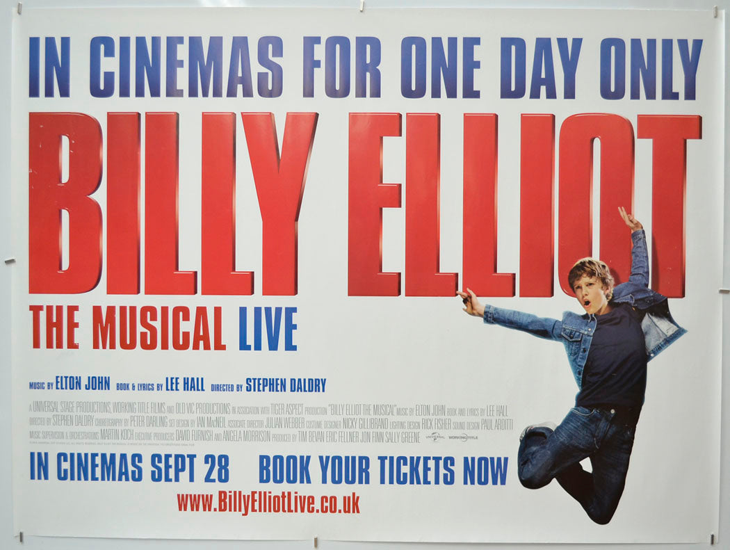 Billy Elliot The Musical Live Original Quad Poster - Film Poster - Movie Poster