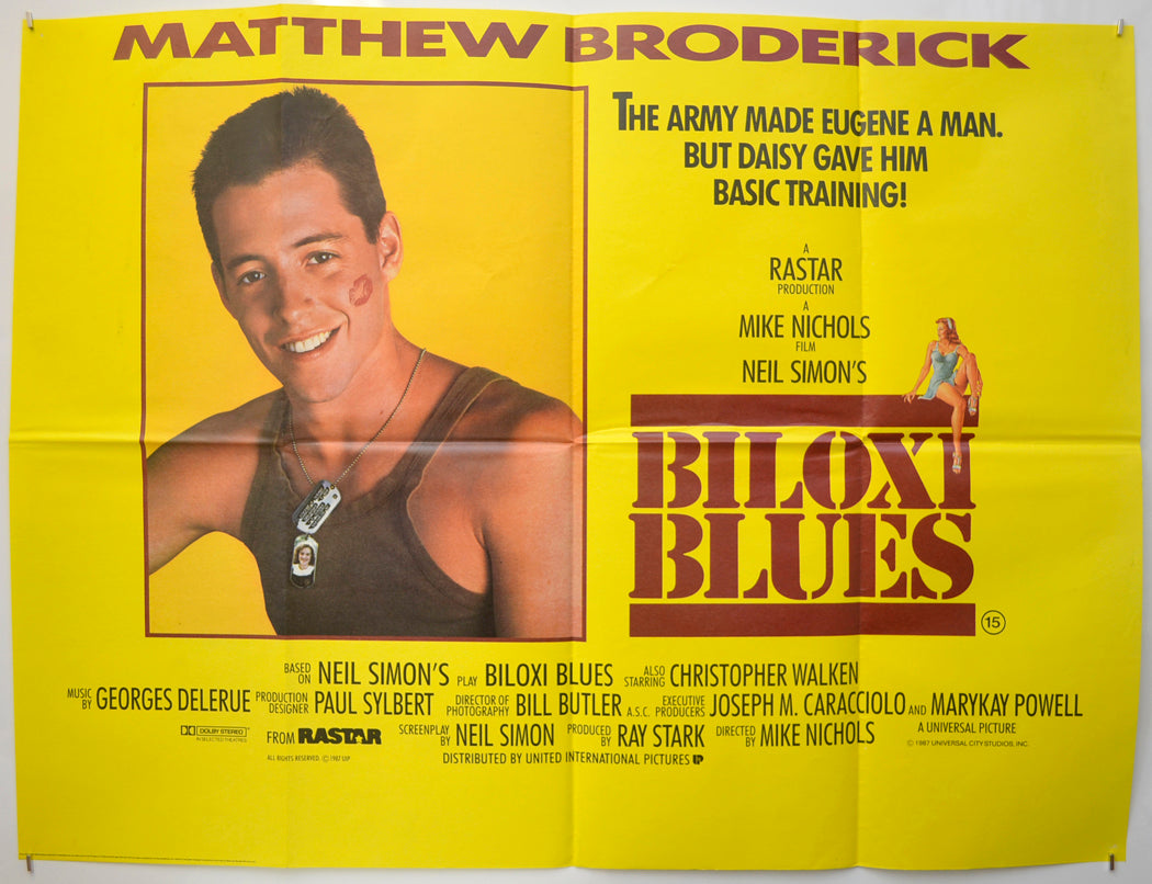 Biloxi Blues  Original Quad Poster - Film Poster - Movie Poster