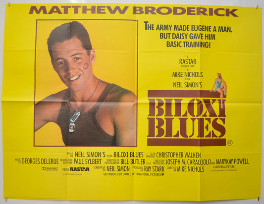 Biloxi Blues Original Quad Poster - Film Poster - Movie Poster