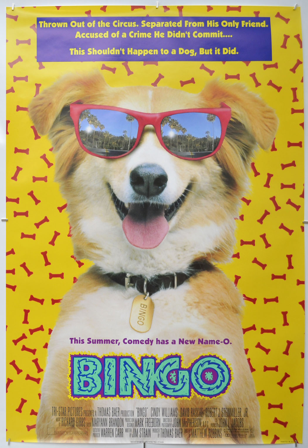 Bingo  Original One Sheet Poster - Film Poster - Movie Poster