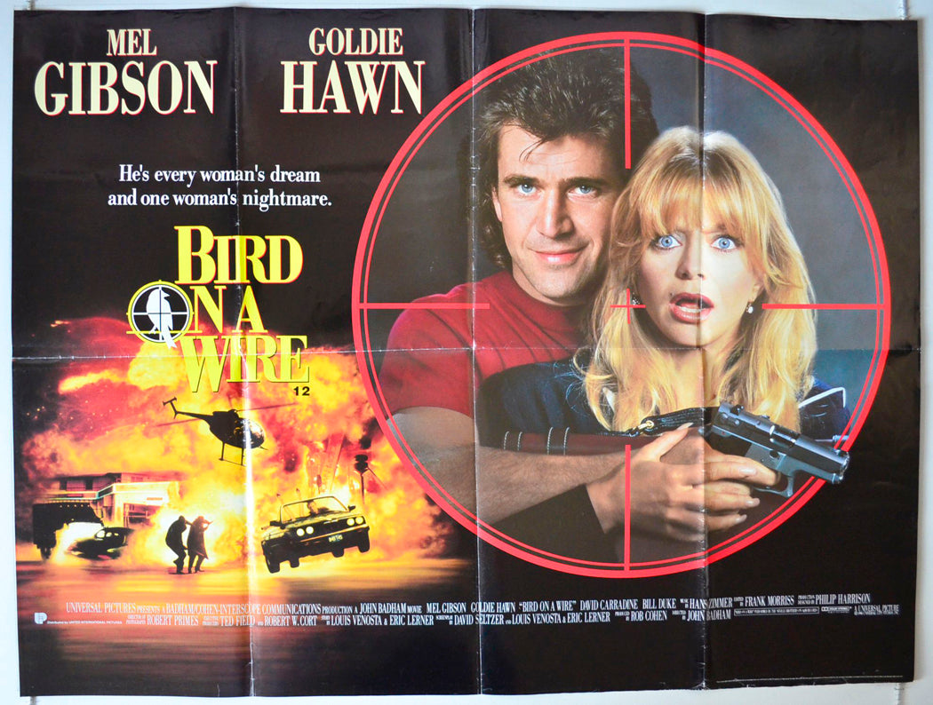 Bird On A Wire Original British Quad Poster - Movie Poster