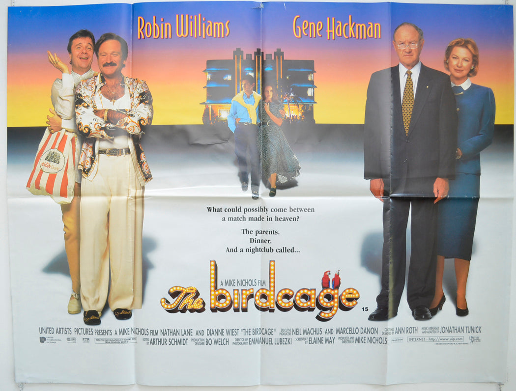 The Birdcage Original Quad Poster - Film Poster - Movie Poster  