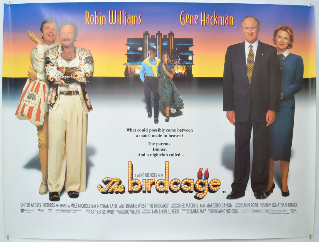 The Birdcage Original Quad Poster - Film Poster - Movie Poster