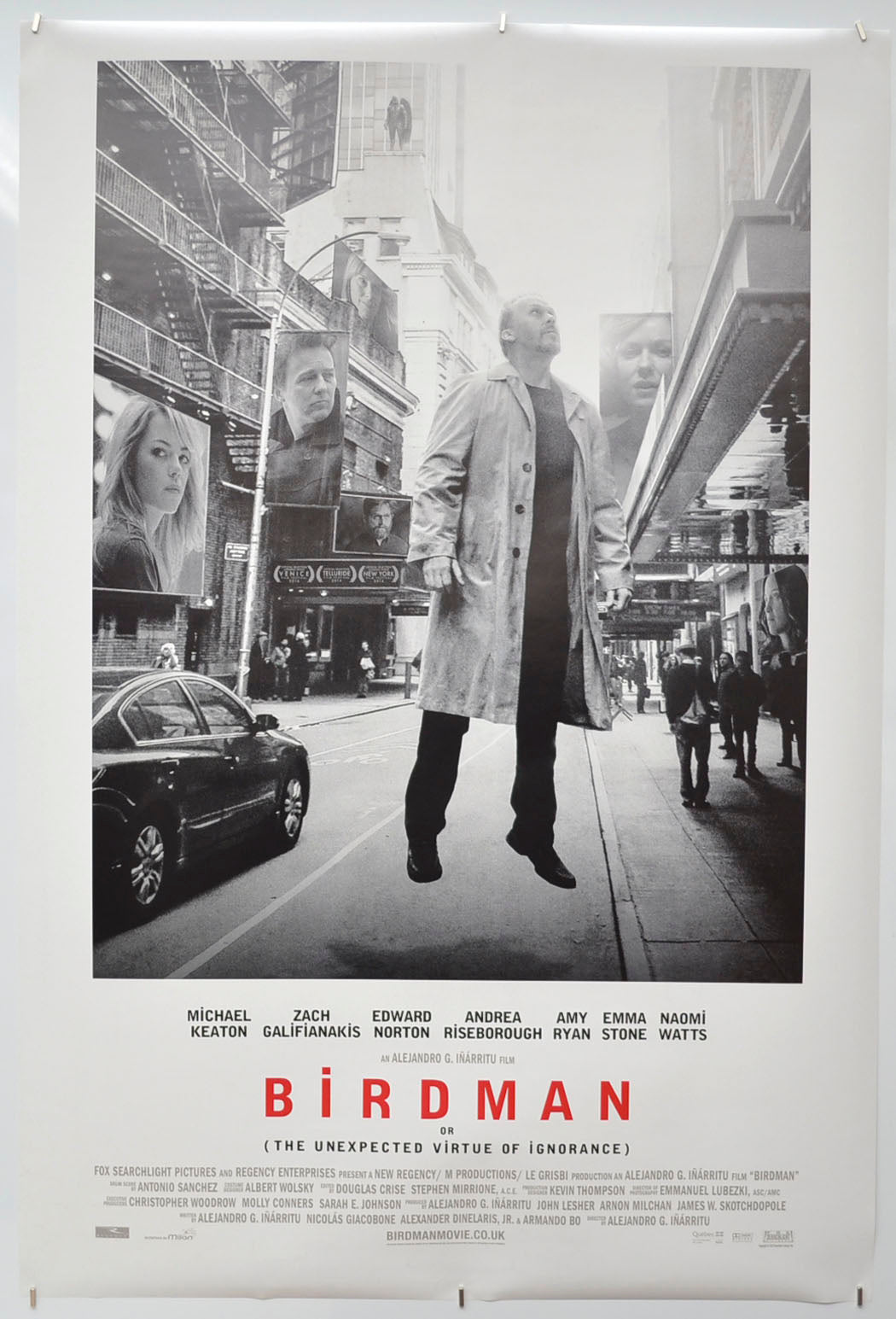 Birdman Original One Sheet Poster - Film Poster - Movie Poster