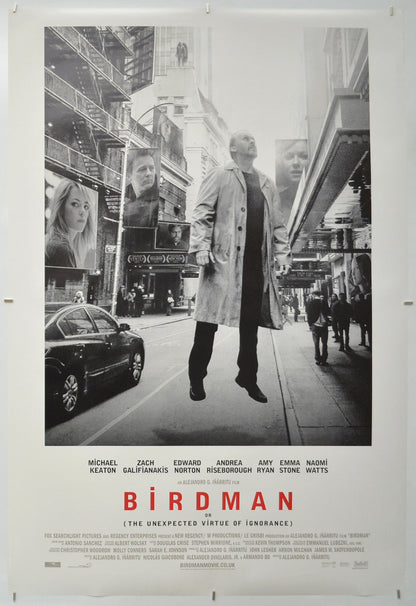 Birdman - Original One Sheet Poster - Film Poster - Movie Poster 