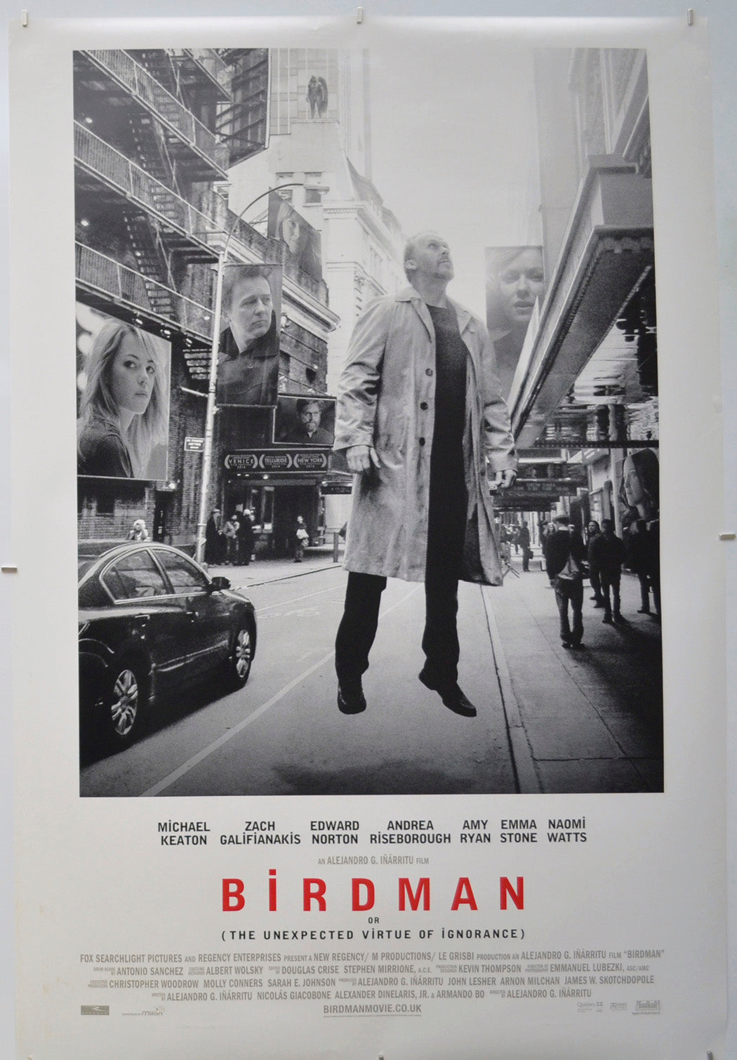 Birdman - Original One Sheet Poster - Film Poster - Movie Poster 