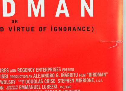 Birdman (Tear) Cinema Quad Movie Poster 
