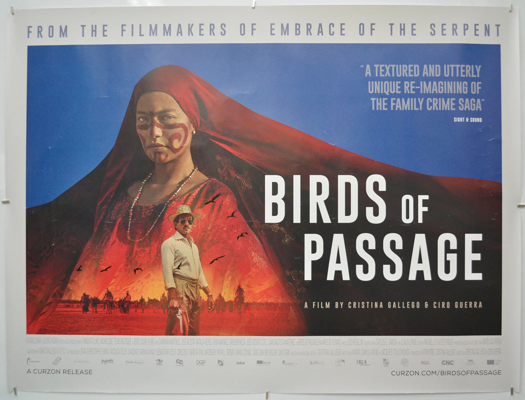 Birds Of Passage (a.k.a. Pájaros de Verano) Original Quad Poster - Film Poster - Movie Poster