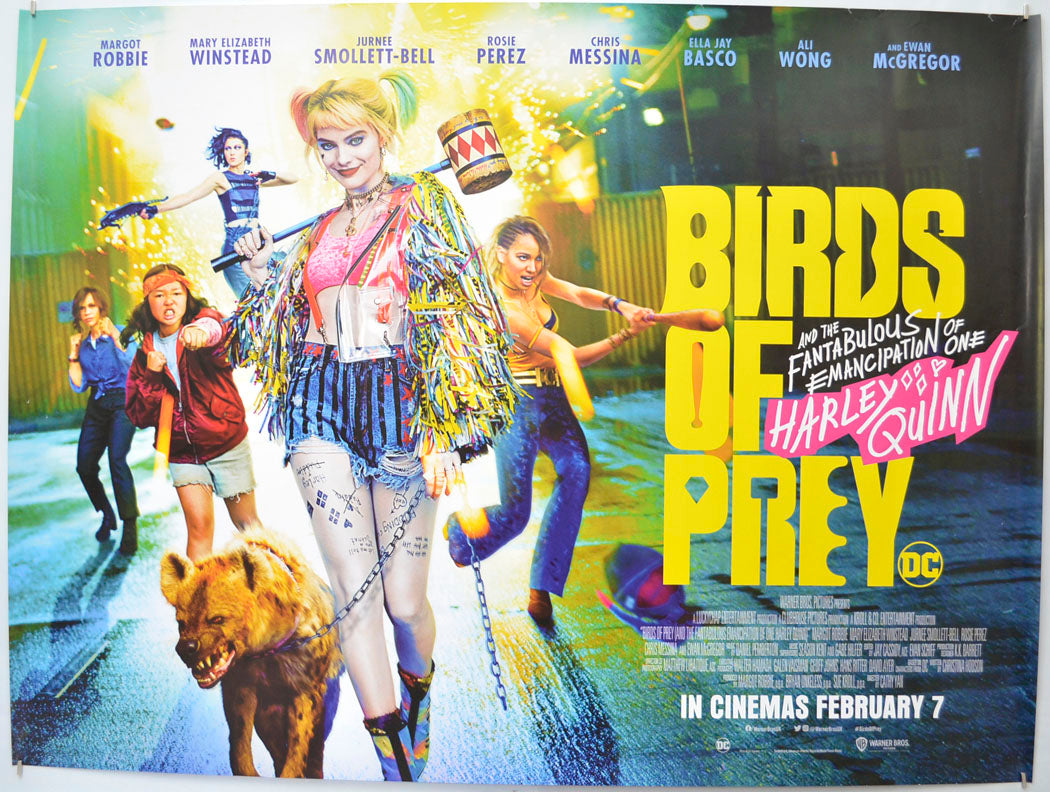 Birds of Prey: And the Fantabulous Emancipation of One Harley Quinn Original Quad Poster - Film Poster - Movie Poster