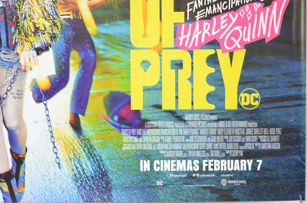 BIRDS OF PREY: AND THE FANTABULOUS EMANCIPATION OF ONE HARLEY QUINN (Bottom Right) Cinema Quad Movie Poster 