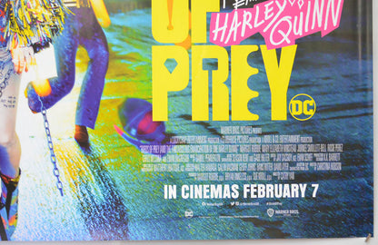 BIRDS OF PREY: AND THE FANTABULOUS EMANCIPATION OF ONE HARLEY QUINN (Bottom Right) Cinema Quad Movie Poster 