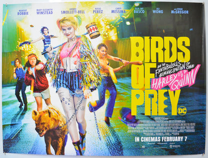 Birds Of Prey: And The Fantabulous Emancipation Of One Harley Quinn Original Quad Poster - Film Poster - Movie Poster