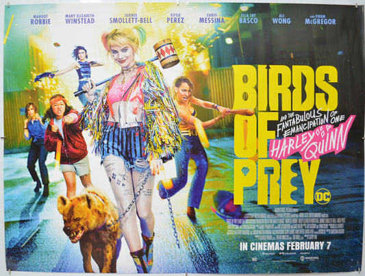 Birds Of Prey: And The Fantabulous Emancipation Of One Harley Quinn - Original Quad Poster - Film Poster - Movie Poster