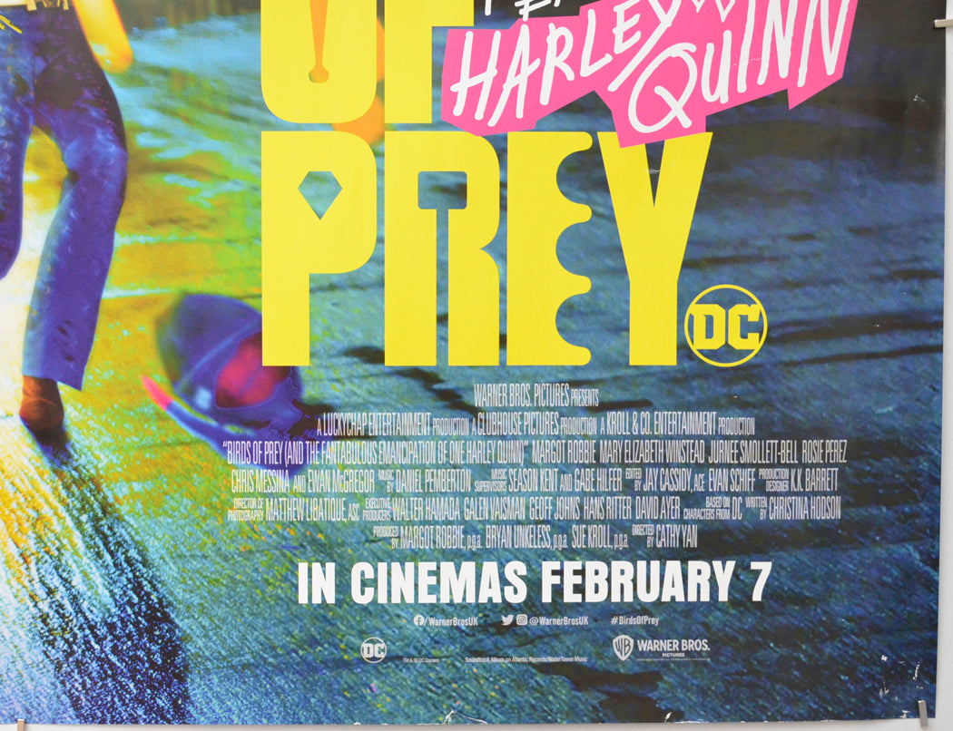 BIRDS OF PREY: AND THE FANTABULOUS EMANCIPATION OF ONE HARLEY QUINN (Bottom Right) Cinema Quad Movie Poster 