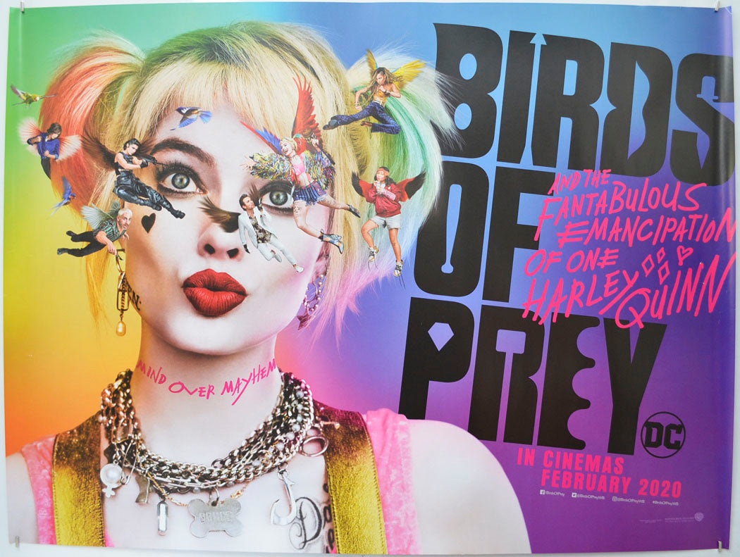 Birds of Prey: And the Fantabulous Emancipation of One Harley Quinn (Teaser / Advance Version) Original Quad Poster - Film Poster - Movie Poster