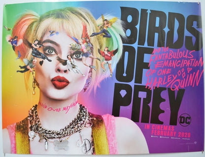 Birds Of Prey: And The Fantabulous Emancipation Of One Harley Quinn (Teaser / Advance Version ) Original Quad Poster - Film Poster - Movie Poster