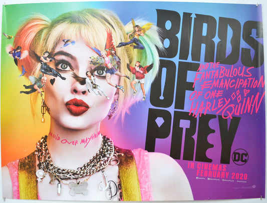 Birds Of Prey: And The Fantabulous Emancipation Of One Harley Quinn (Teaser / Advance Version ) Original Quad Poster - Film Poster - Movie Poster