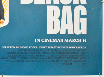 Black Bag (Bottom Right) Cinema Quad Movie Poster 