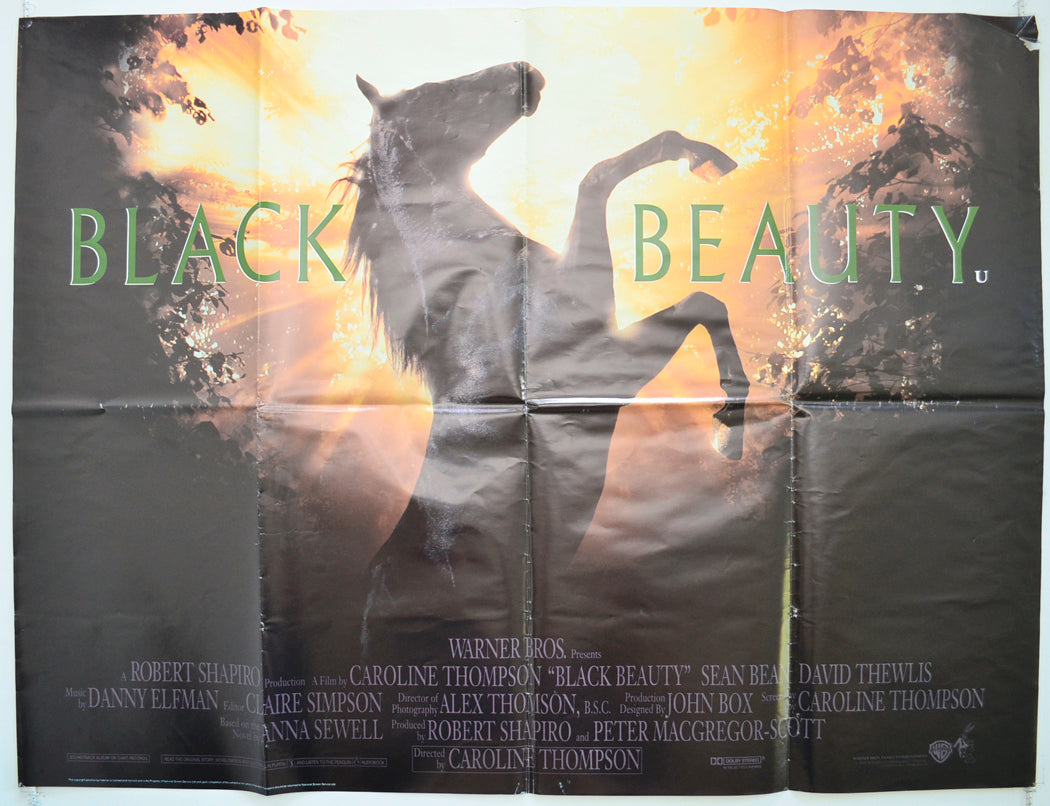 Black Beauty Original Quad Poster - Film Poster - Movie Poster  