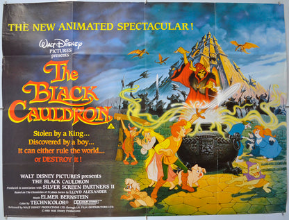 The Black Cauldron Original Quad Poster - Film Poster - Movie Poster