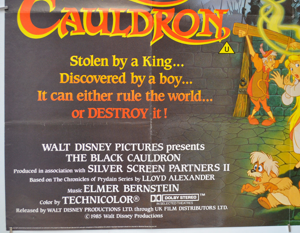 THE BLACK CAULDRON (Bottom Left) Cinema Quad Movie Poster 