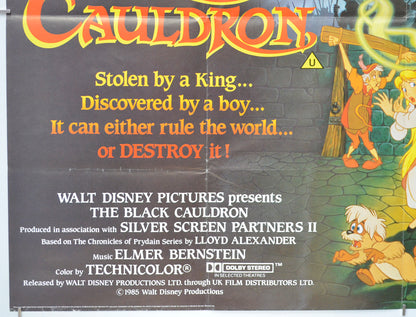 THE BLACK CAULDRON (Bottom Left) Cinema Quad Movie Poster 